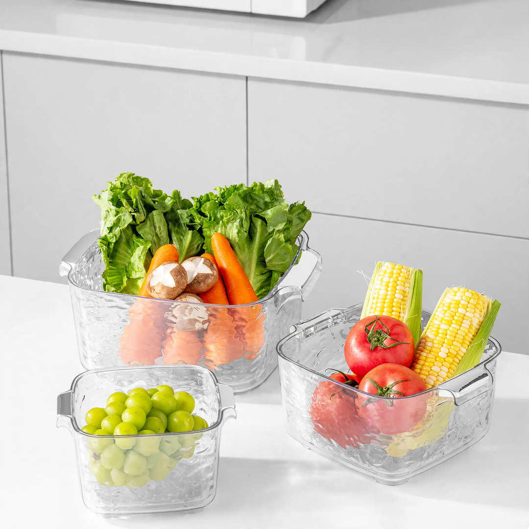 Plastic kitchen strainer, multilayer