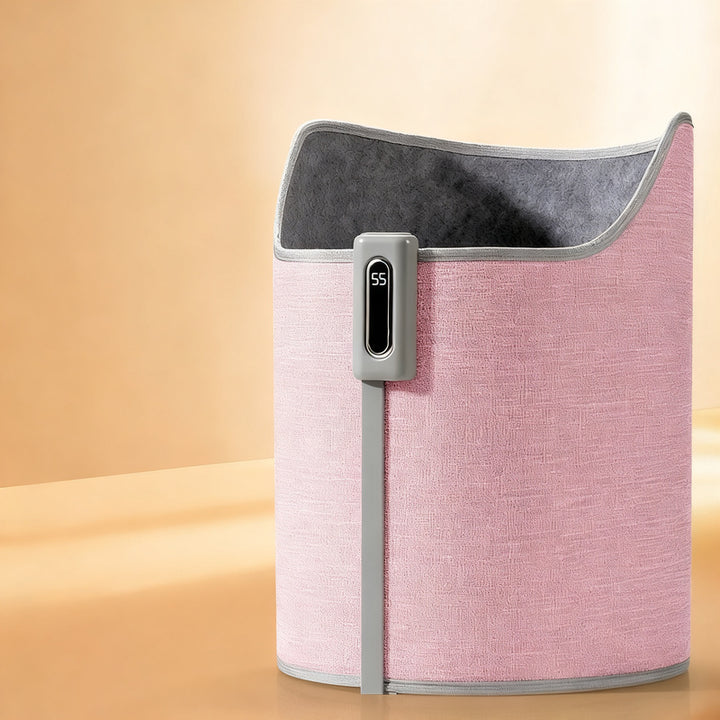 Electric foot warmer with button control