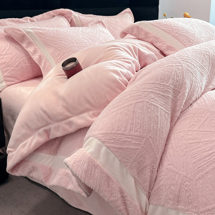 Flannel bed linen set, 4-piece, winter