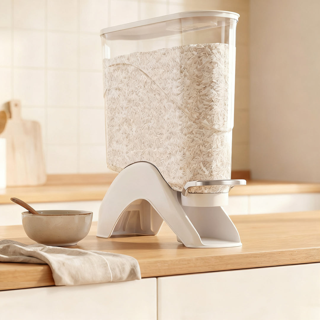 Airtight rice container with pressure valve