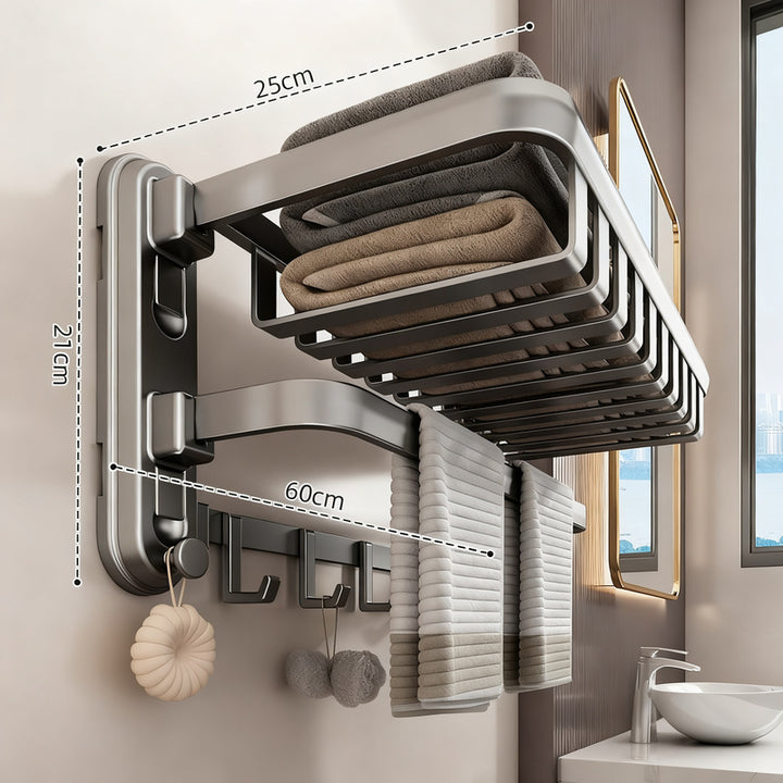 Towel holder with suction cup for bathroom