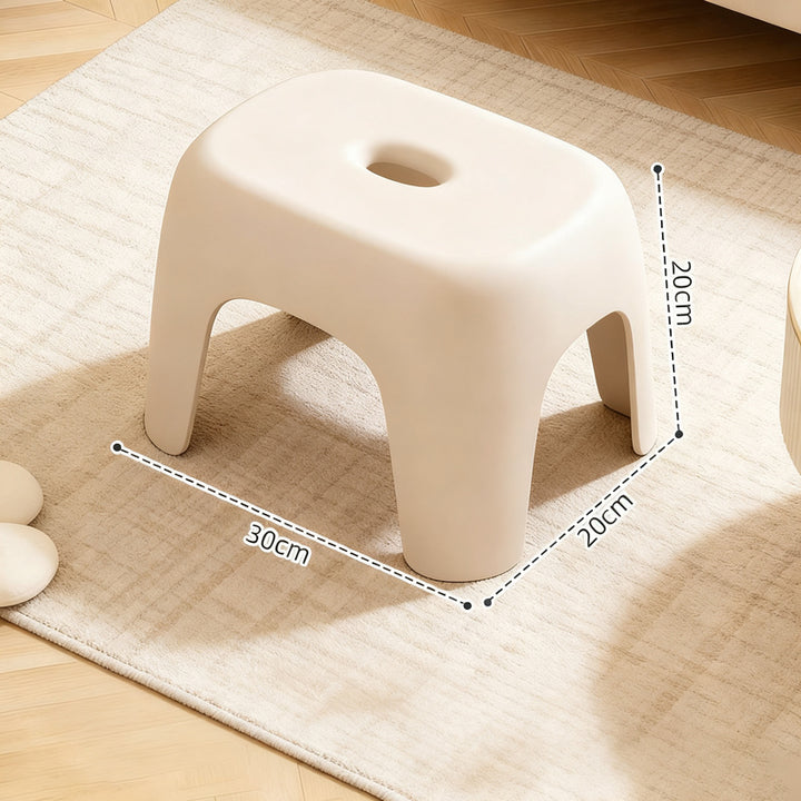 Plastic stool, non-slip, in two sizes