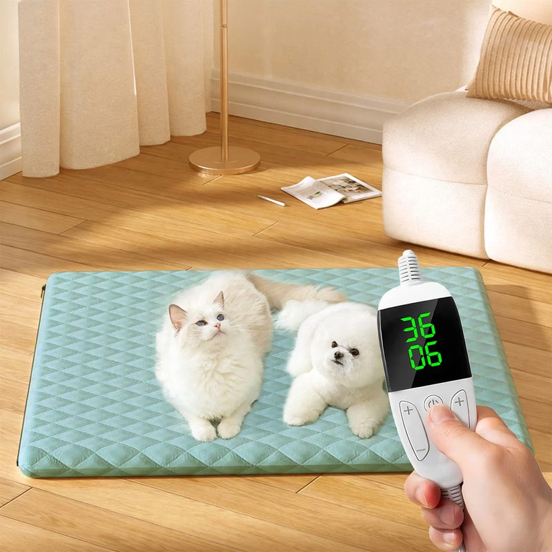 Electric heating mat for pets, washable