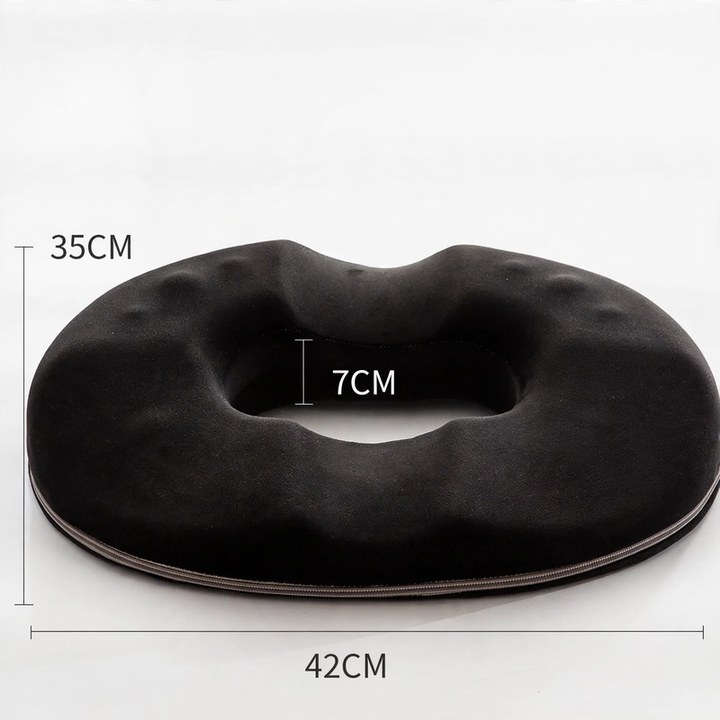 Ergonomic seat cushion with memory foam