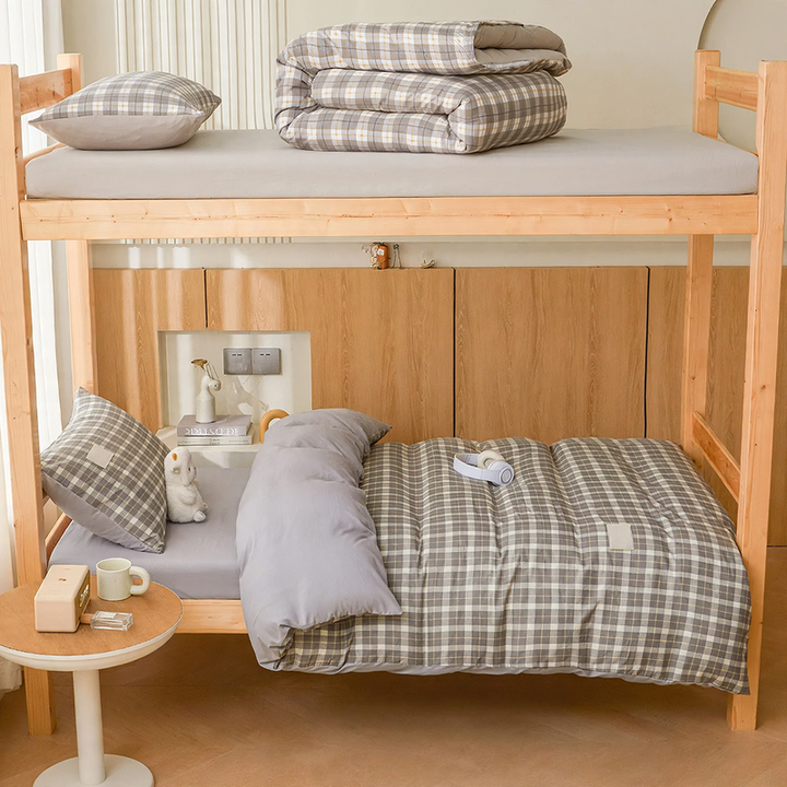 Cotton bedding set for student dorms