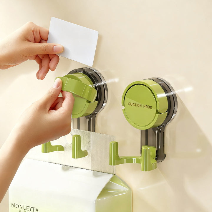 Suction cup double hooks, waterproof, no drilling
