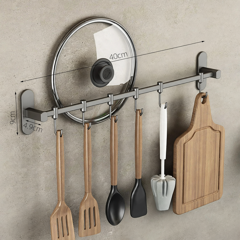 Stainless Steel Hook Rack for Kitchen Tools