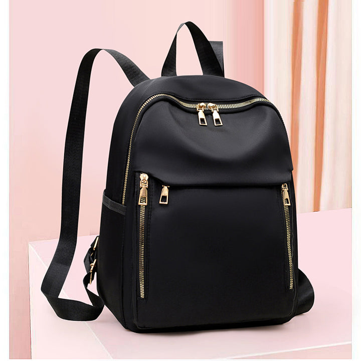 Large nylon backpack with ergonomic design