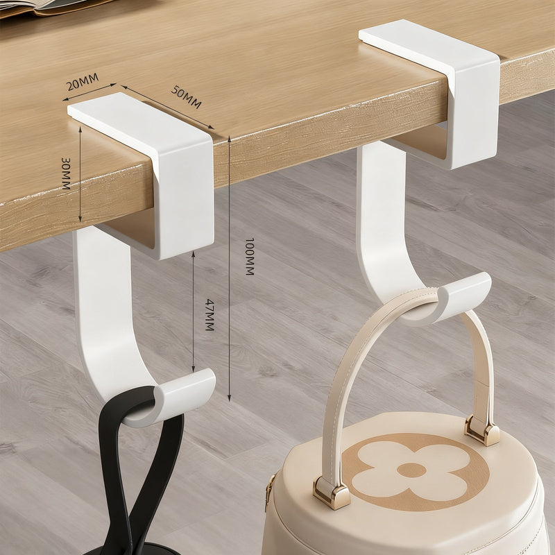Table hooks made of space aluminum, self-adhesive