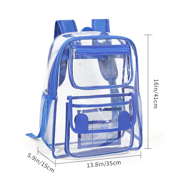 Transparent PVC backpack, waterproof