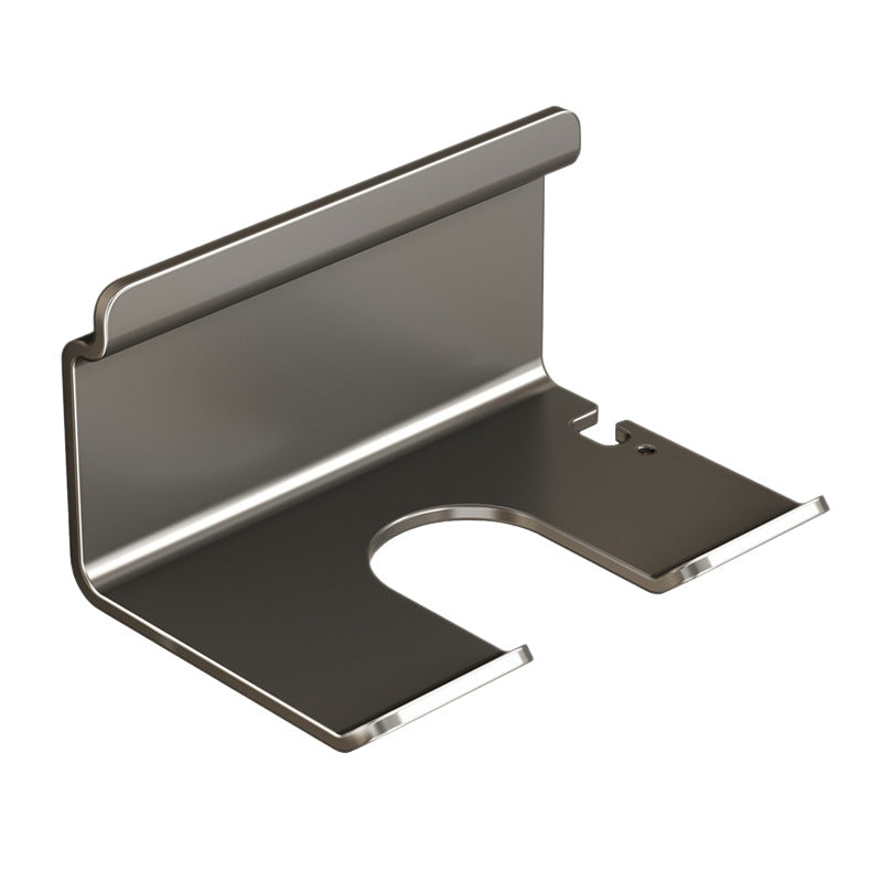 Wall mount for hair dryer, no drilling, stainless steel