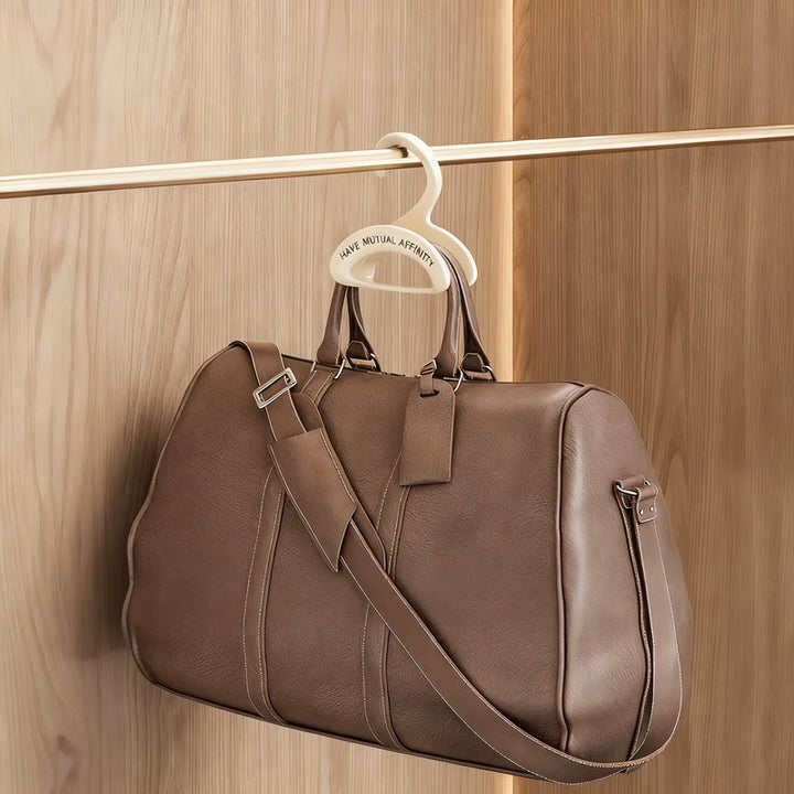 Plastic hanging hooks, stackable, for bags