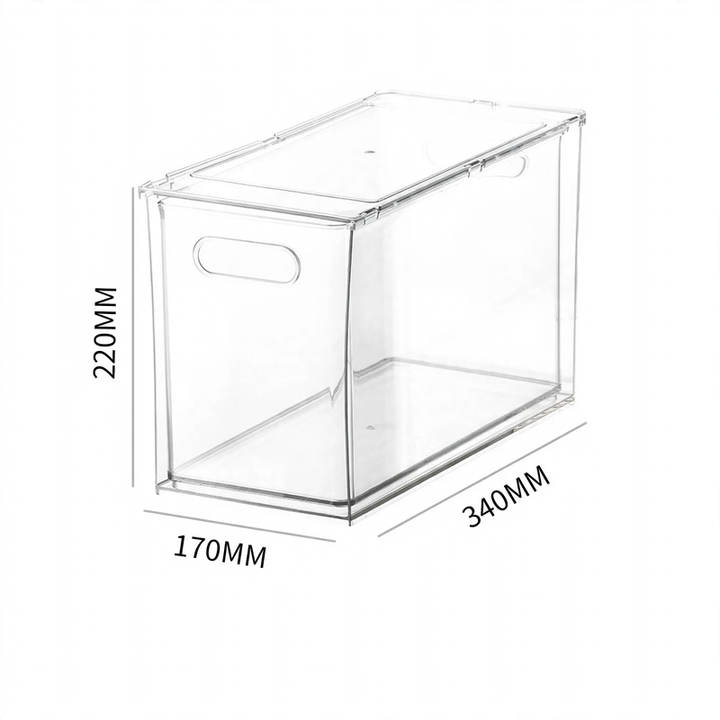 Refrigerator storage box, drawer system