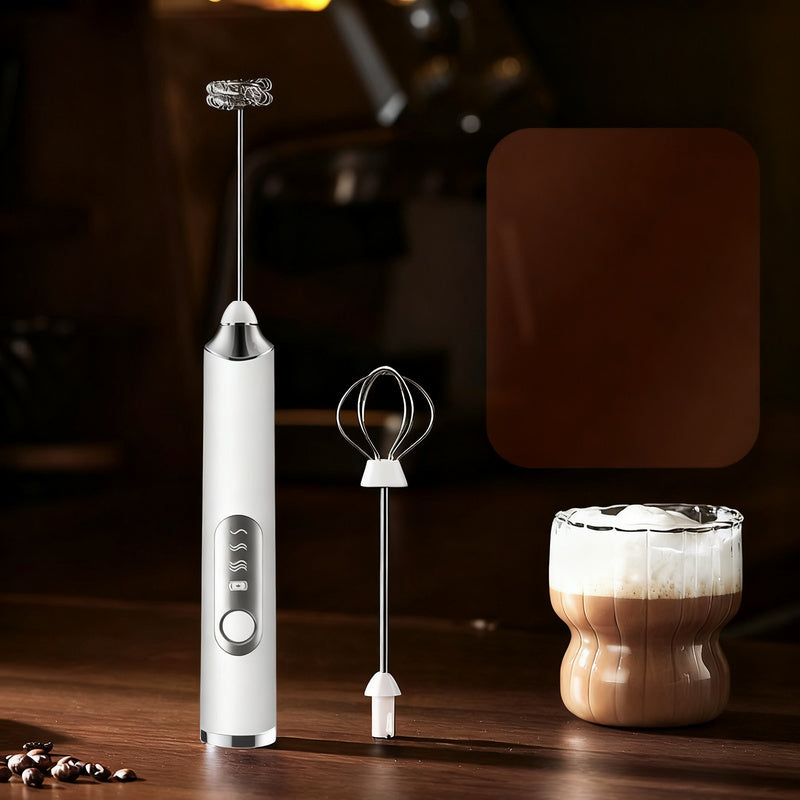 Electric milk frother, USB-C, multiple functions