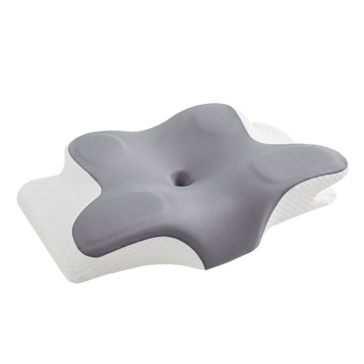 Neck support pillow made of memory foam, butterfly shape