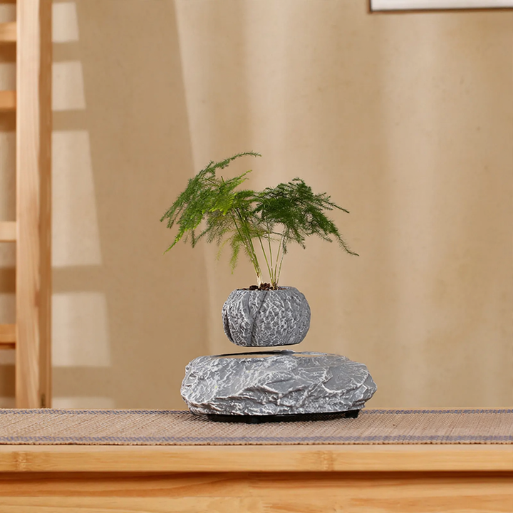 Magnetically levitating Bluetooth speaker with ambient light