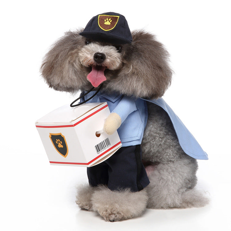Dog clothing with costume design, polyester