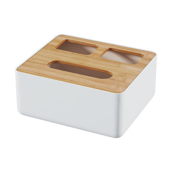 Tissue box with storage function