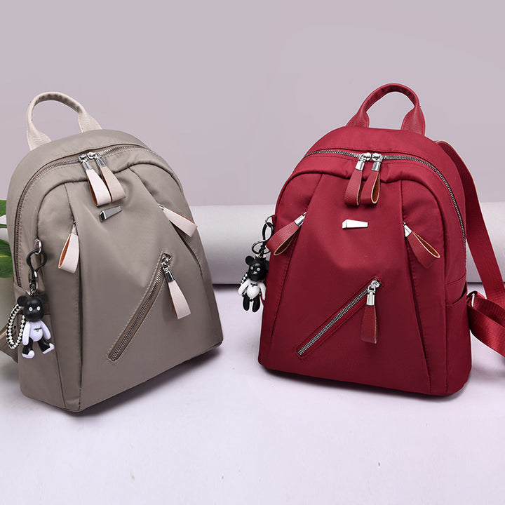 Women's backpack, nylon, back load distribution, timeless