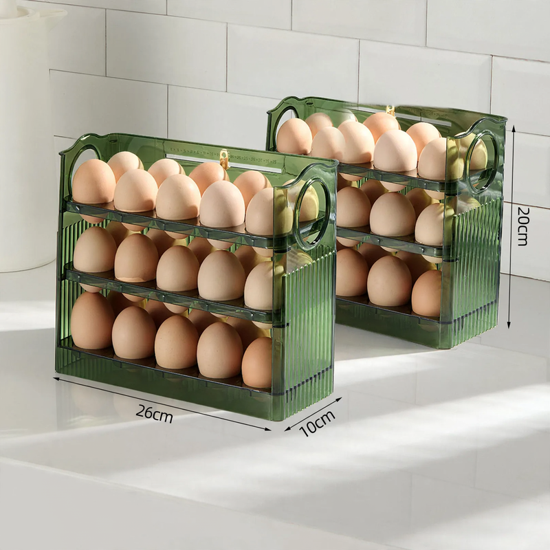 Egg box for refrigerator, plastic, 30 capacity