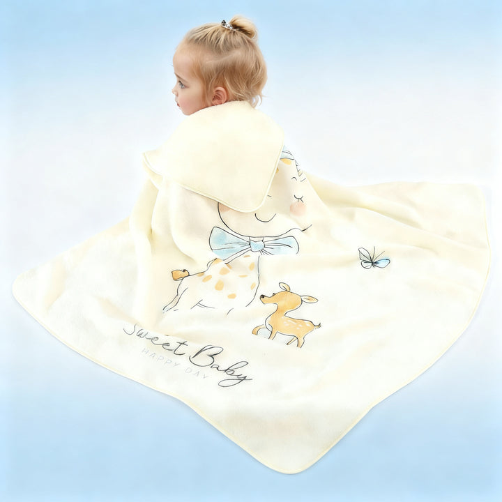Baby blanket made of coral fleece, 80×80 cm