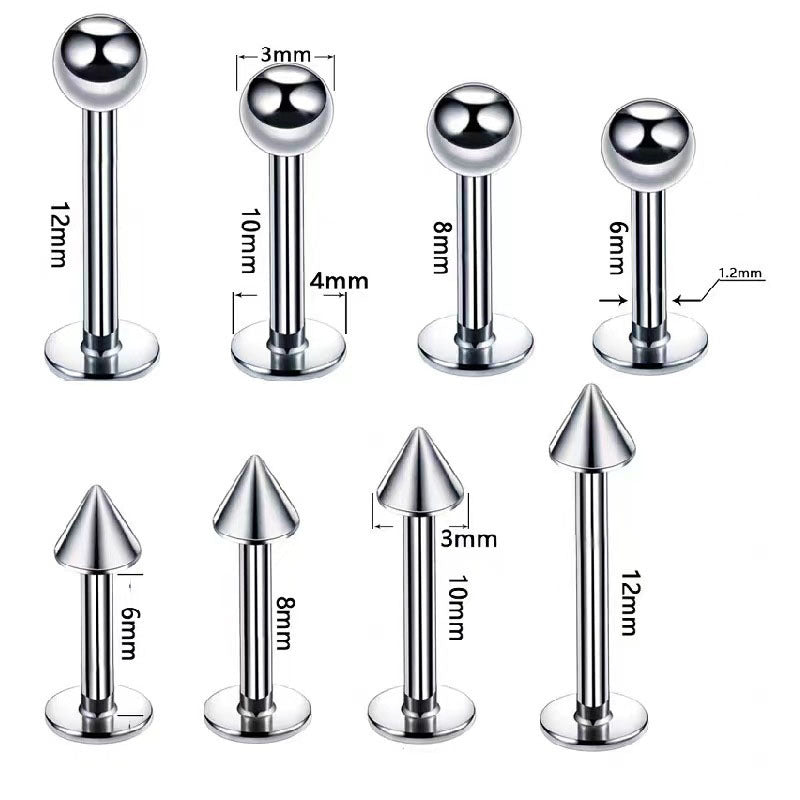 Titan Piercing bar with internal thread