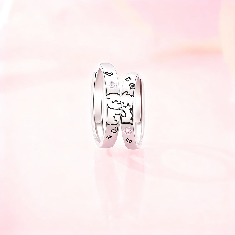 Pairing with cat and dog motif, adjustable