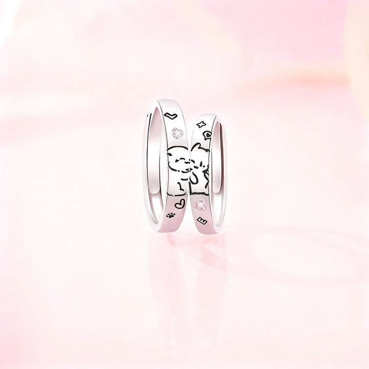 Pairing with cat and dog motif, adjustable