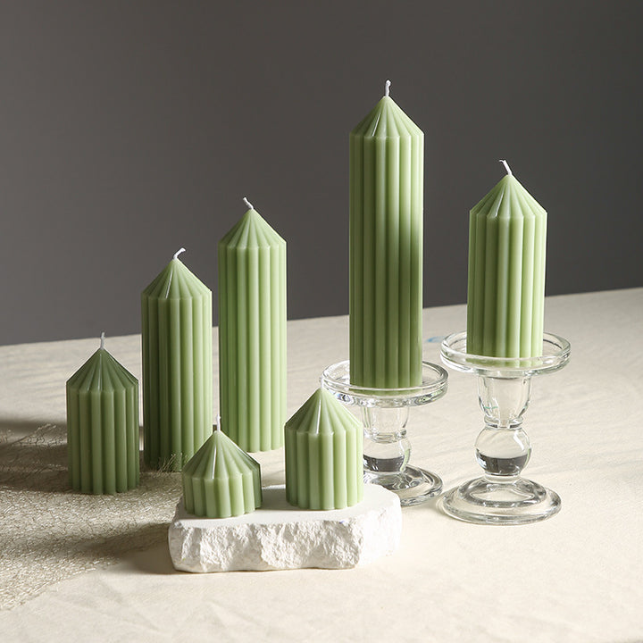 Gear-Scented Candle, Cylinder, Mint Green