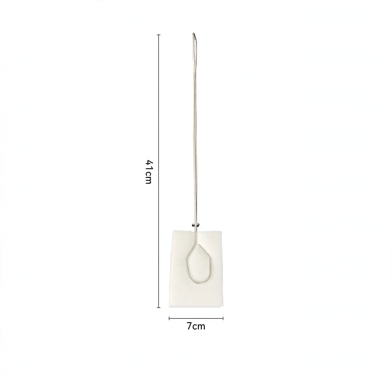 Long handle brush made of stainless steel with sponge