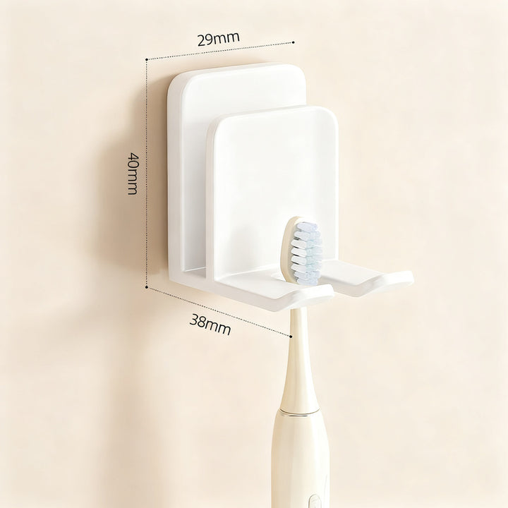 Toothbrush holder with lid, ABS, wall-mounted