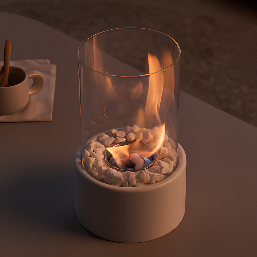 Table Lamp Glass Oil Flame Burner | Noxord