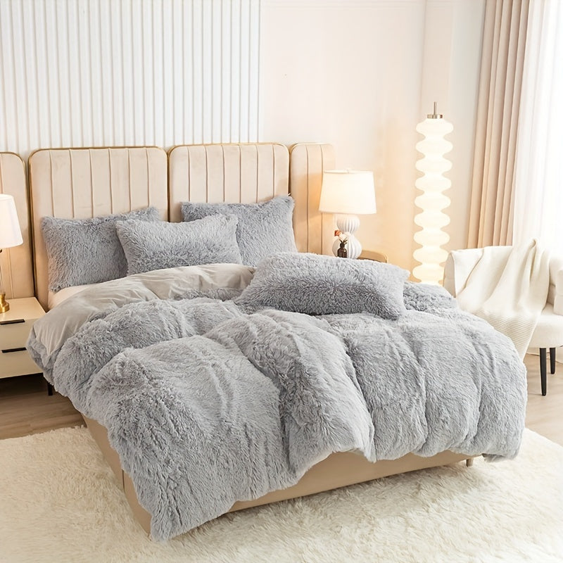 Ultra Soft Plush Duvet Cover Set with Zipper - Luxury & Comfort Kalsten