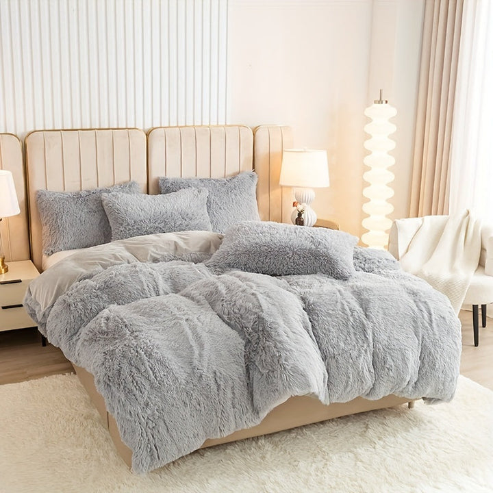 Ultra Soft Plush Duvet Cover Set with Zipper - Luxury & Comfort Kalsten