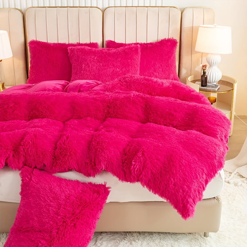 Ultra Soft Plush Duvet Cover Set with Zipper - Luxury & Comfort Kalsten