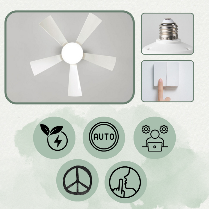 E27 Socket Fan Light | Kalsten