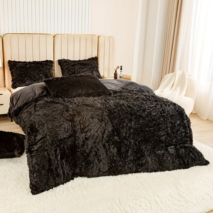 Ultra Soft Plush Duvet Cover Set with Zipper - Luxury & Comfort Kalsten