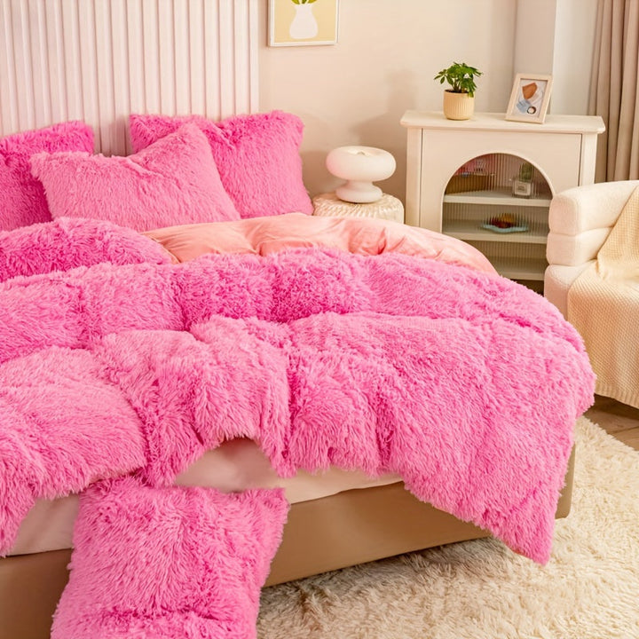 Ultra Soft Plush Duvet Cover Set with Zipper - Luxury & Comfort Kalsten