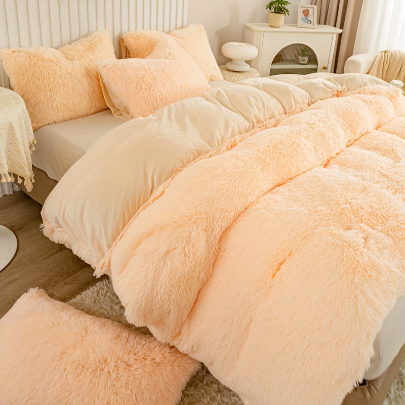 Ultra Soft Plush Duvet Cover Set with Zipper - Luxury & Comfort Kalsten