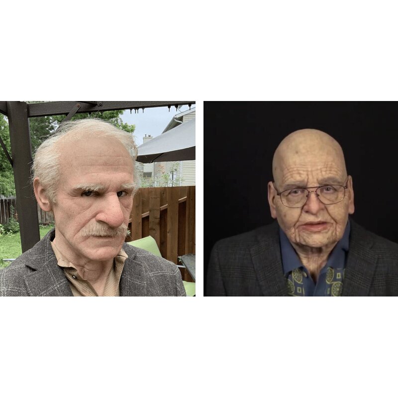 Kalsten | Creepy Old Man Mask – Realistic Latex Halloween Mask for Adults