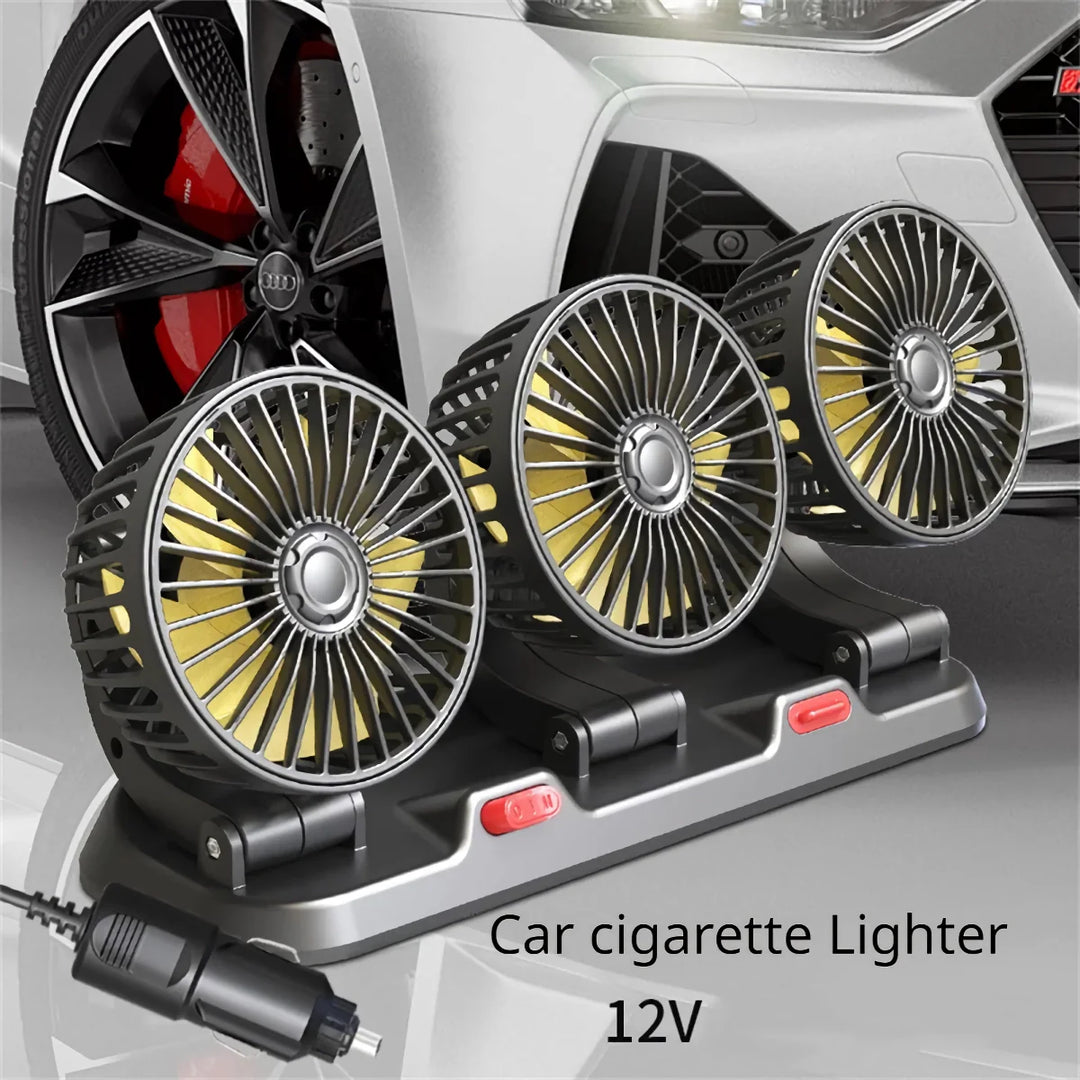 Adjustable 3-Head Electric Fan | Kalsten