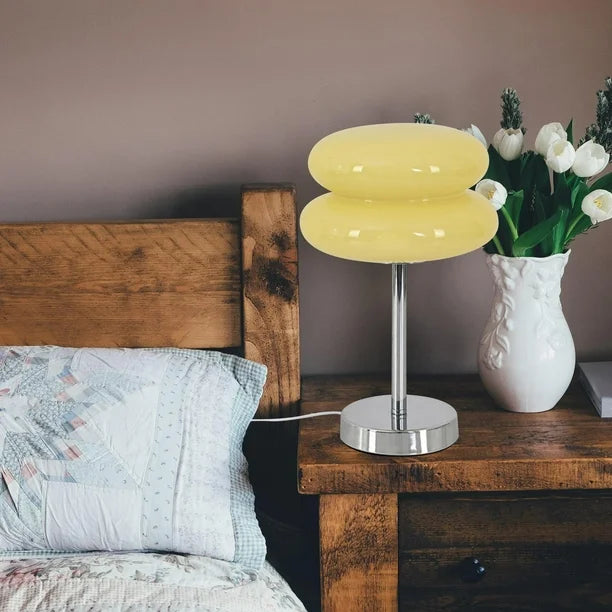 Retro Glass Shade Table Lamp Noxord