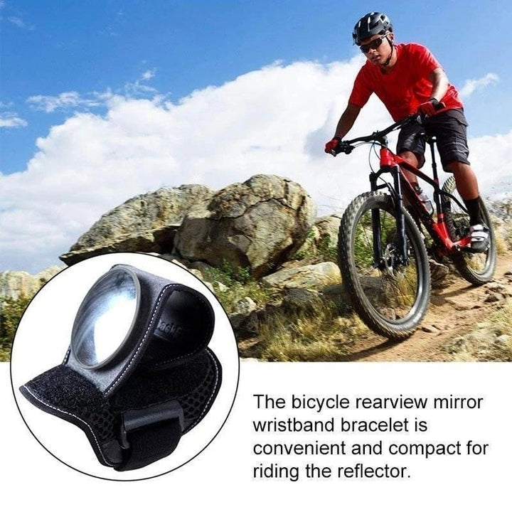 Kalsten | Cycling Wrist Rearview Mirror | Wide-Angle Safety Accessory | Adjustable & Lightweight
