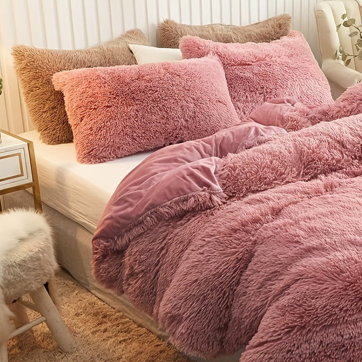 Ultra Soft Plush Duvet Cover Set with Zipper - Luxury & Comfort Kalsten