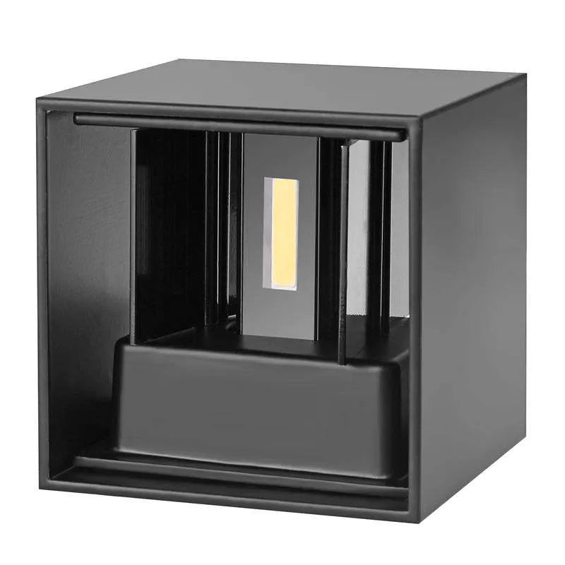 Black Aluminum Outdoor LED Wall Fixture Noxord