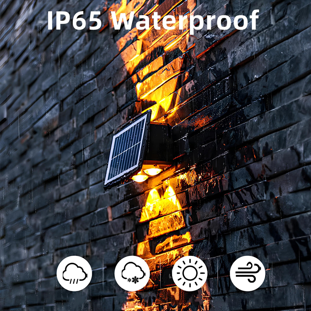 Solar LED Outdoor Wall Light – Warm White Noxord