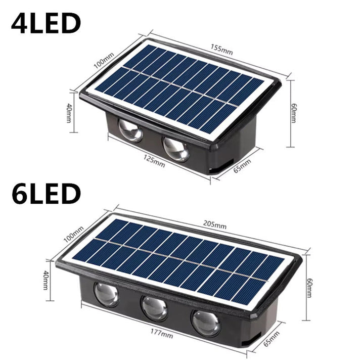 Solar LED Outdoor Wall Light – Warm White Noxord