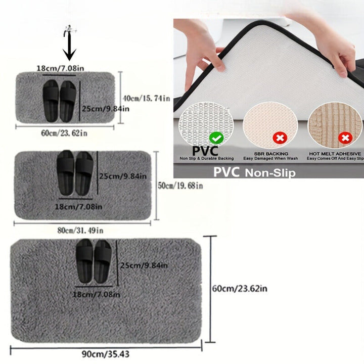 Premium Absorbent Mat - Soft Thick Bath Mat - Absorbent & Non-slip Noxord