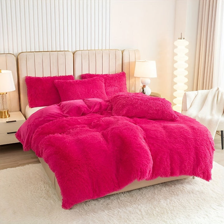 Ultra Soft Plush Duvet Cover Set with Zipper - Luxury & Comfort Kalsten