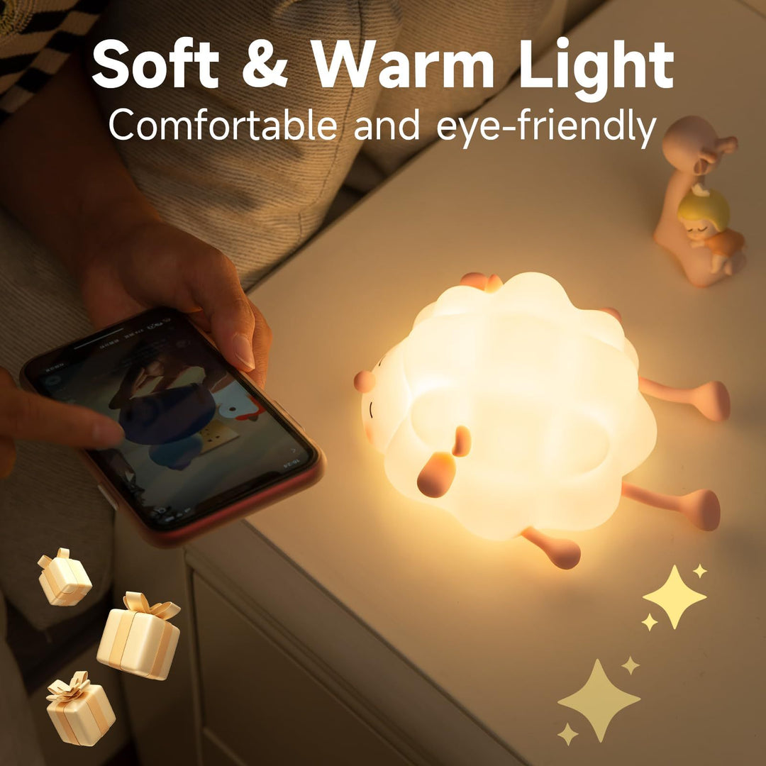Rechargeable sheep night lamp with timer and dimmer | Kalsten